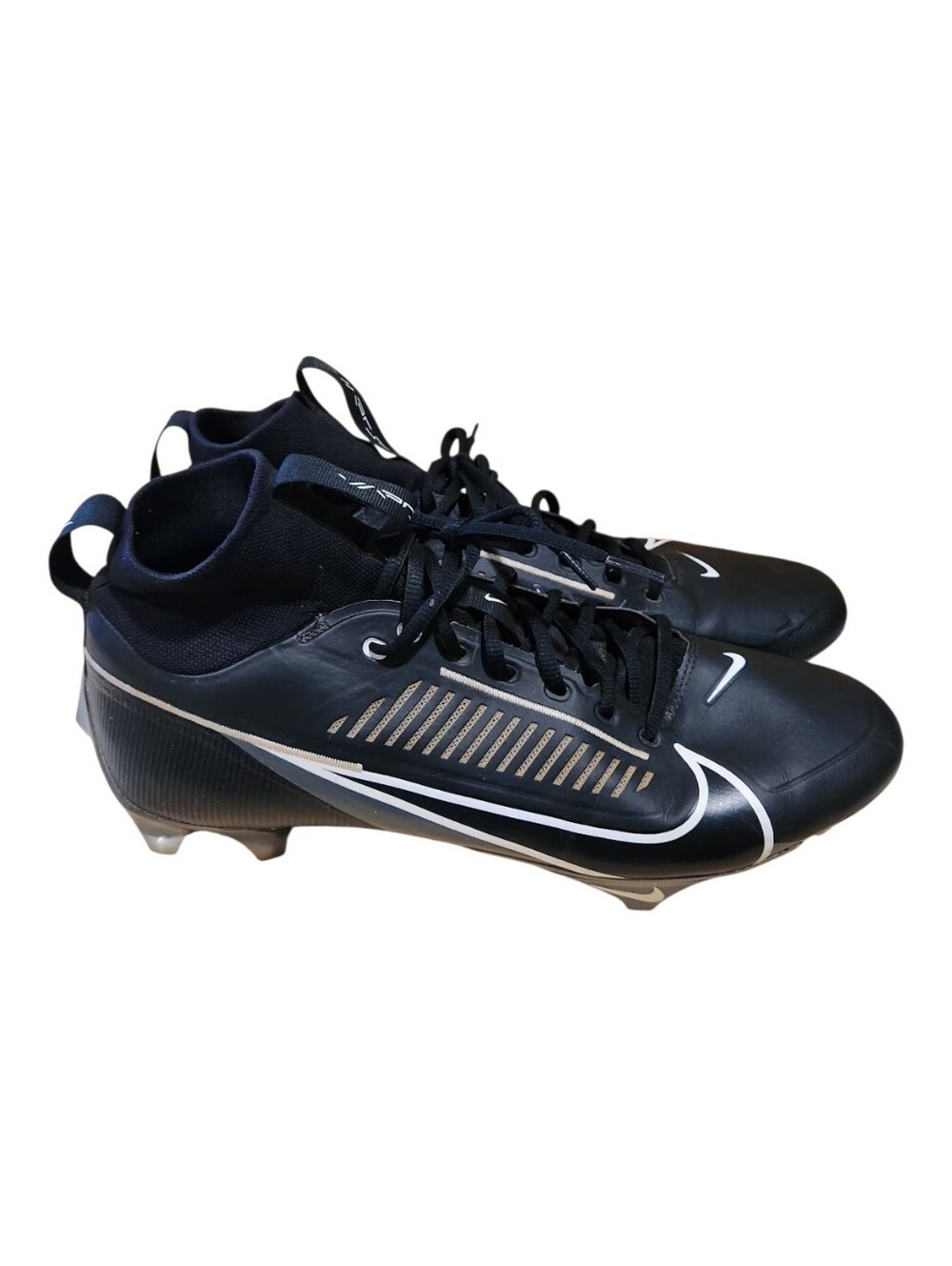 Nike Vapor Edge Pro 360 2 Black Football Cleats DA5456-010 Men's Size 13